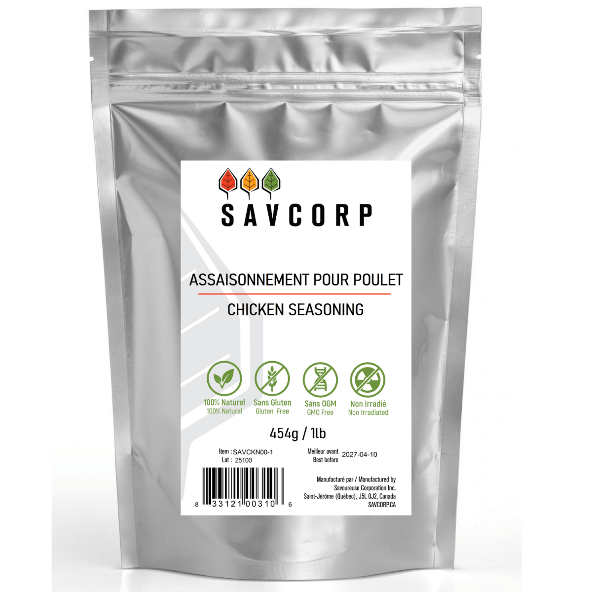 Assaisonnement à Poulet - Savcorp - Herbes et Épices