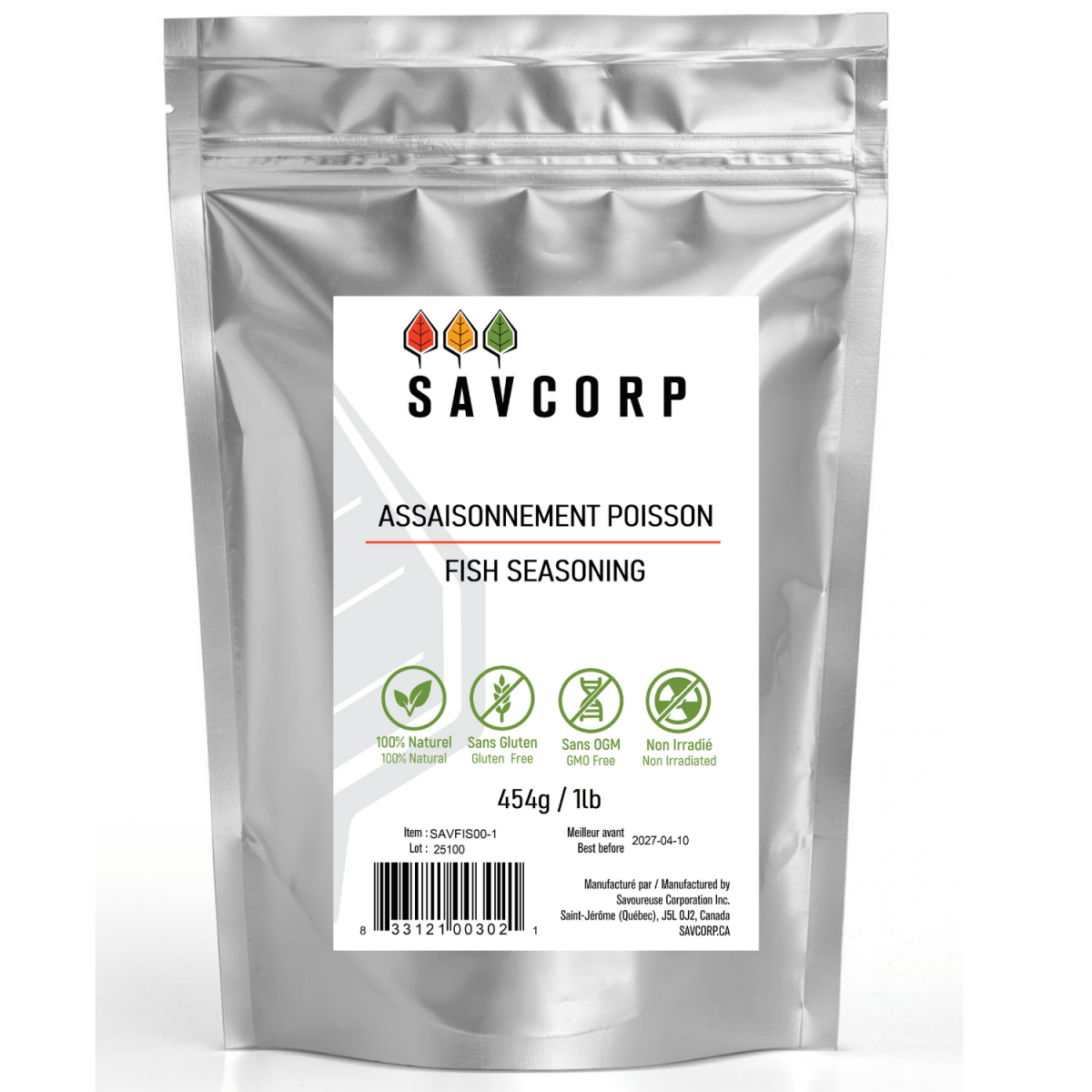 Assaisonnement Poisson - Savcorp - Herbes et Épices