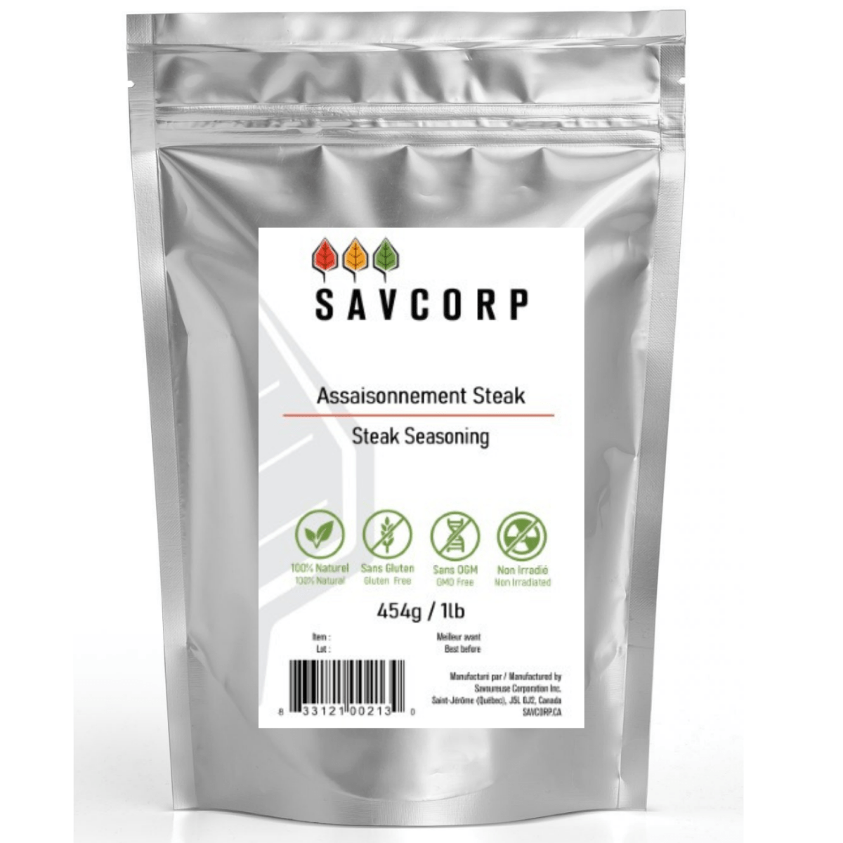 Assaisonnement Steak - Savcorp - Herbes et Épices