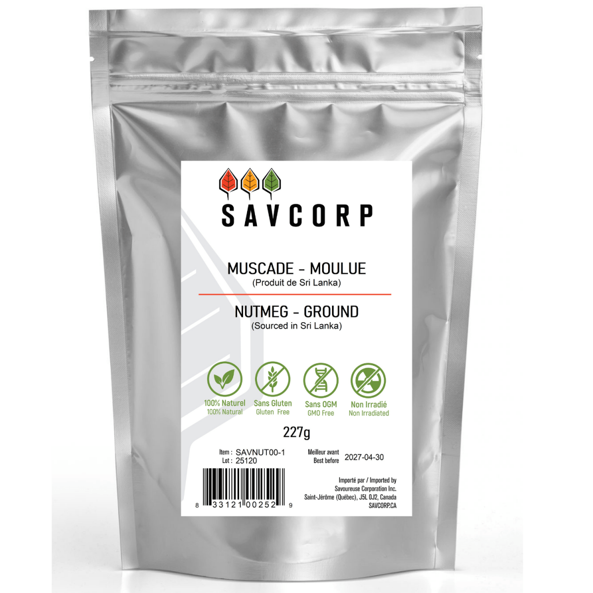 Muscade (Moulue) - Savcorp - Herbes et Épices