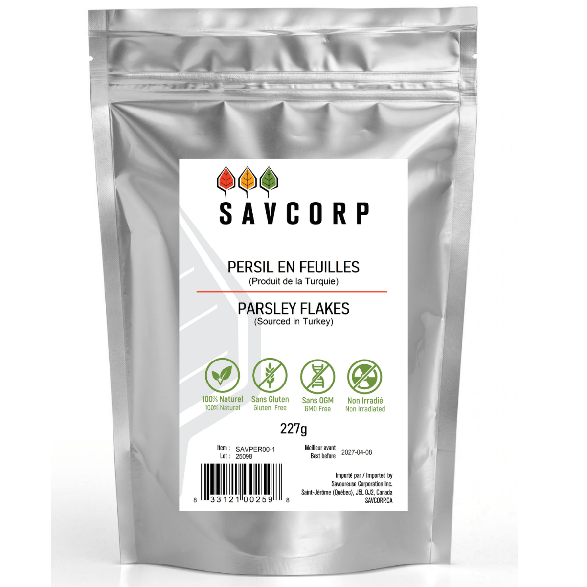 Persil séché - Savcorp - Herbes et Épices