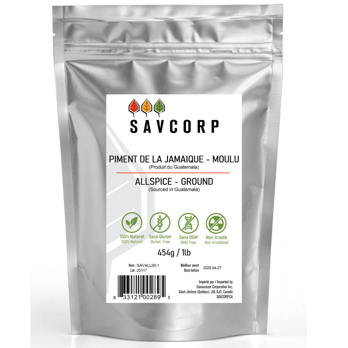 Piment de la Jamaïque Moulu (Allspice) - Savcorp - Herbes et Épices