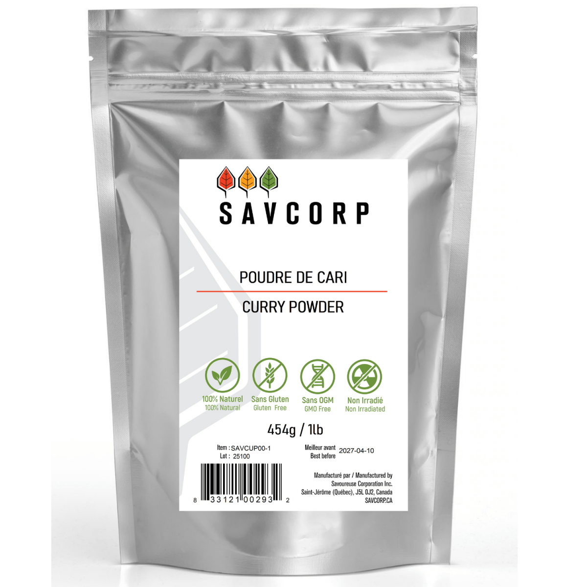 Poudre de Cari - Savcorp - Herbes et Épices