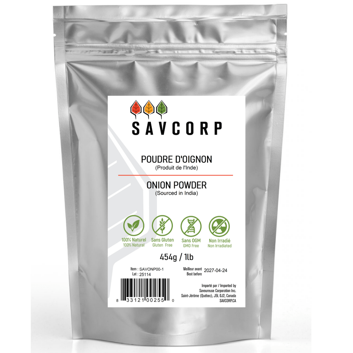 Poudre d'oignon - Savcorp - Herbes et Épices