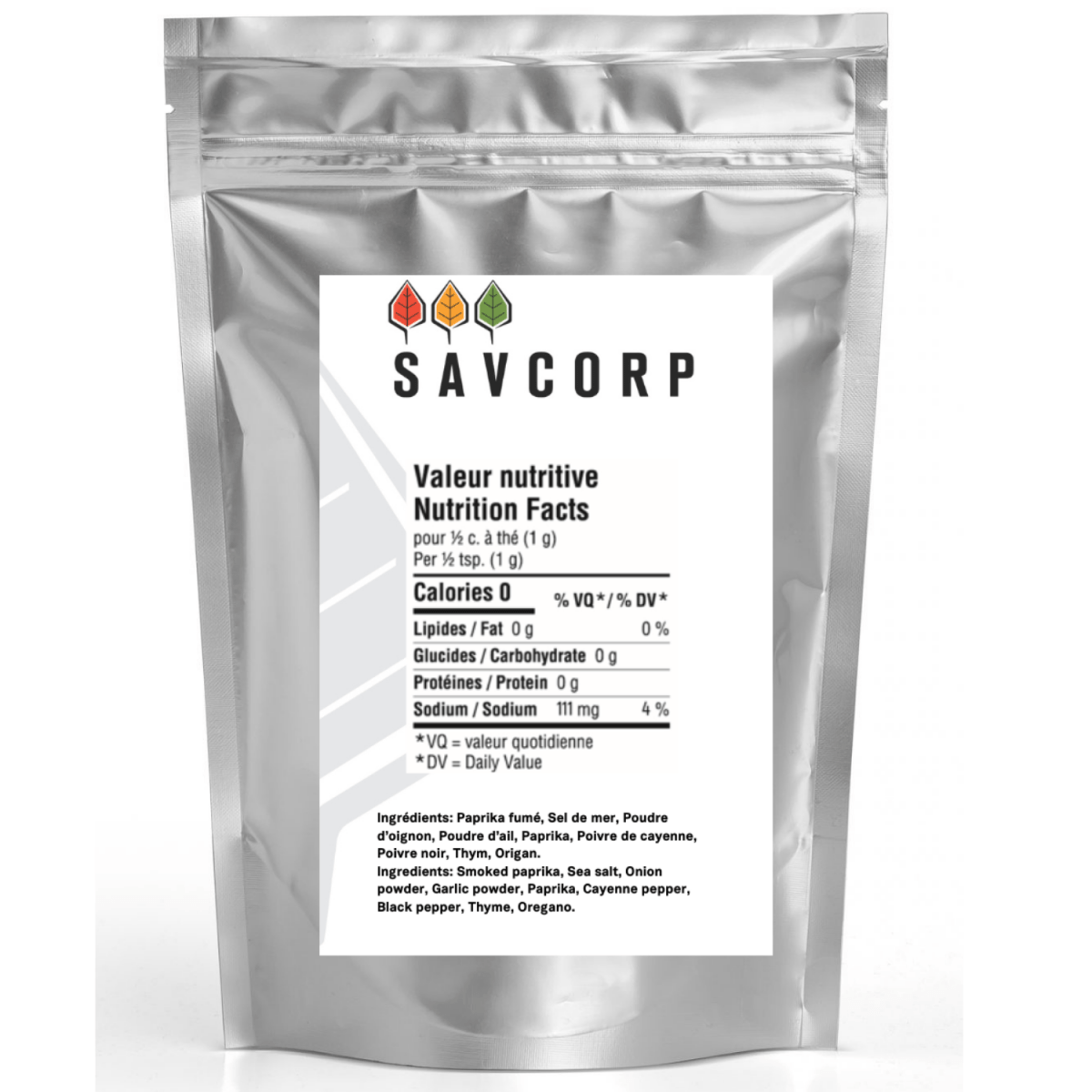 Assaisonnement Cajun - Savcorp - Herbes et Épices
