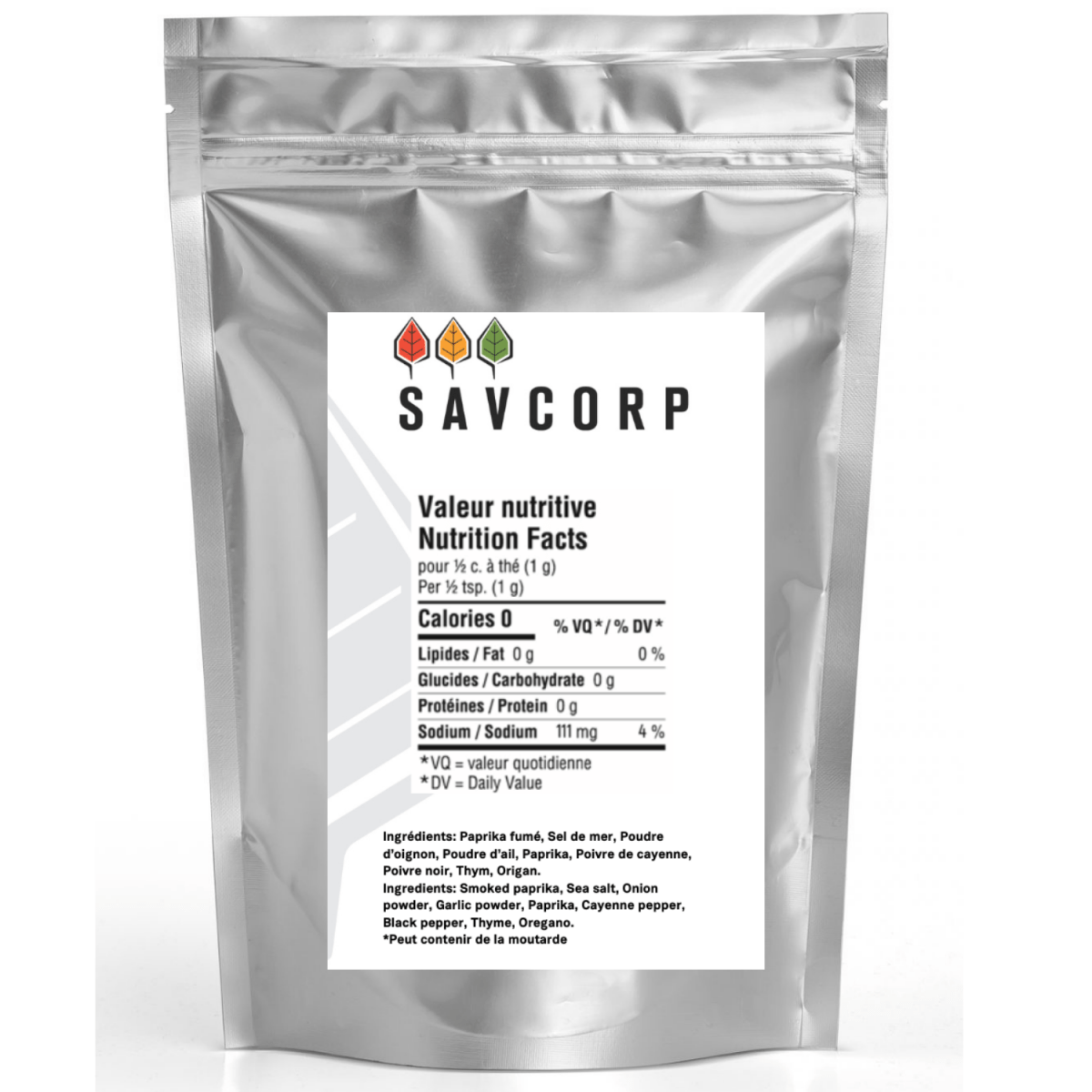 Assaisonnement Cajun - Savcorp - Herbes et Épices