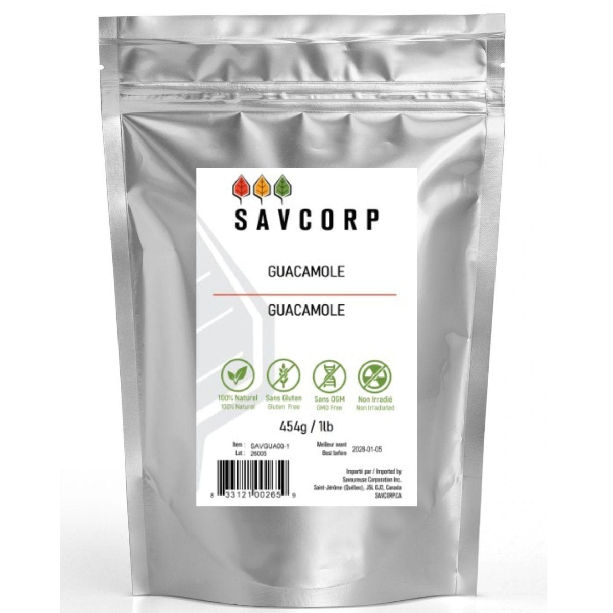 Assaisonnement pour Guacamole - Savcorp - Herbes et Épices