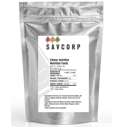Assaisonnement Tomate Basilic - Savcorp - Herbes et Épices