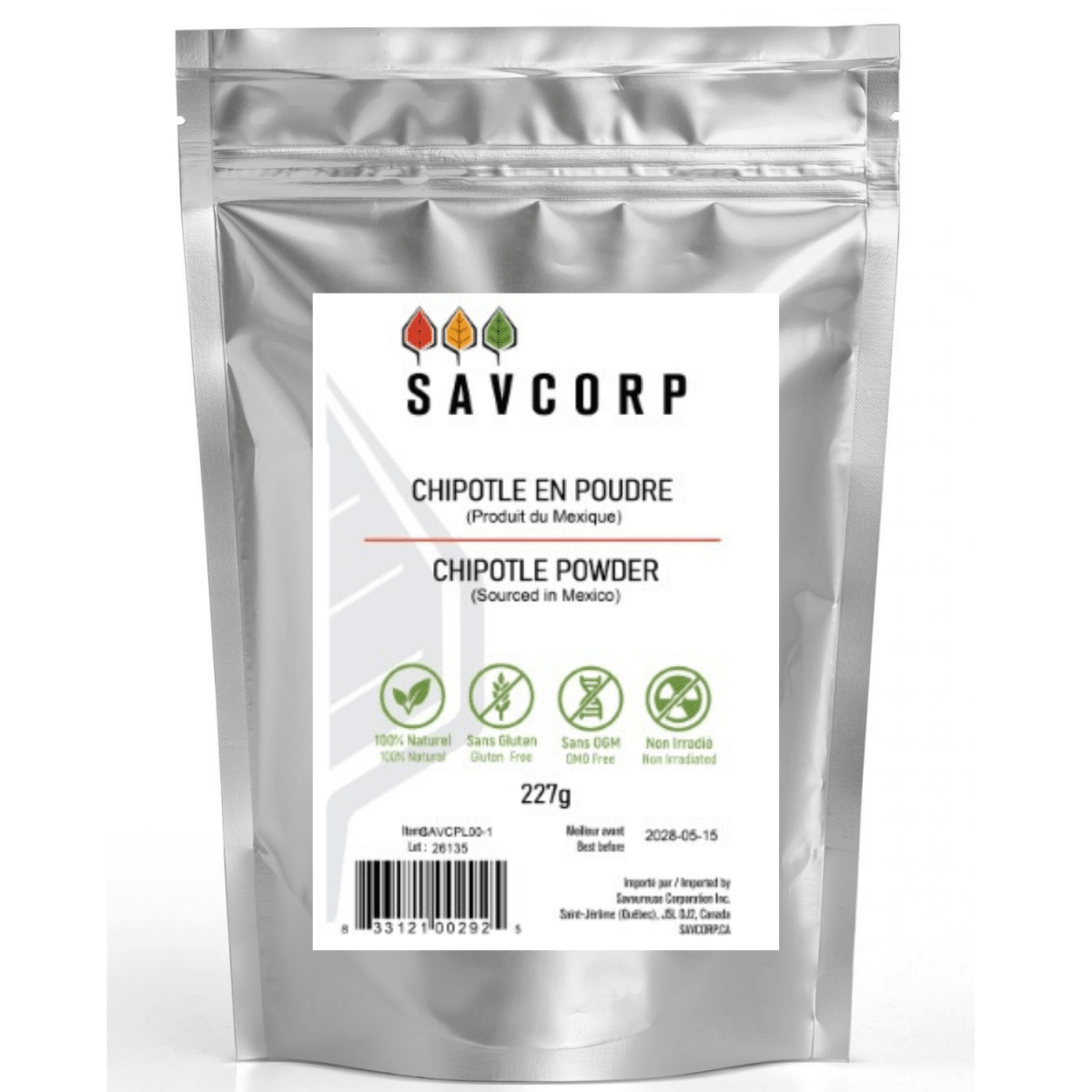 Chipotle en Poudre - Savcorp - Herbes et Épices