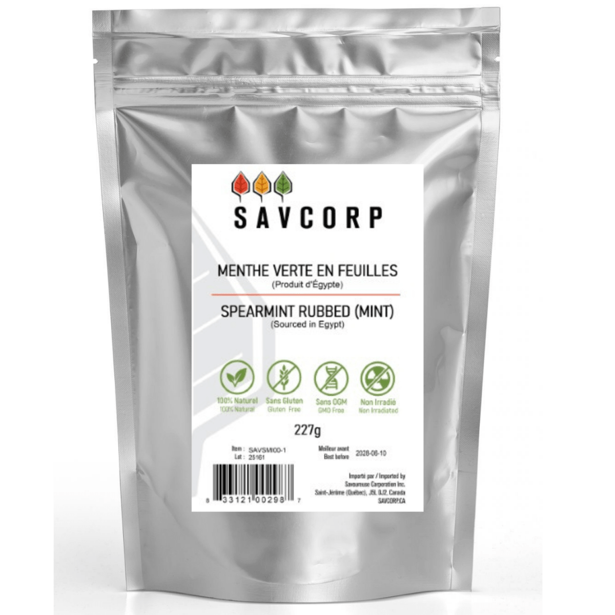 Menthe verte coupé et tamisé - Savcorp - Herbes et Épices