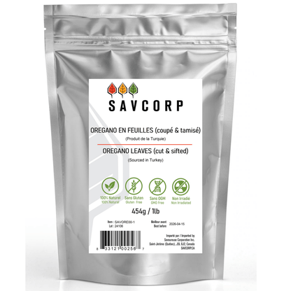 Origan (Coupé & Tamisé) - Savcorp - Herbes et Épices