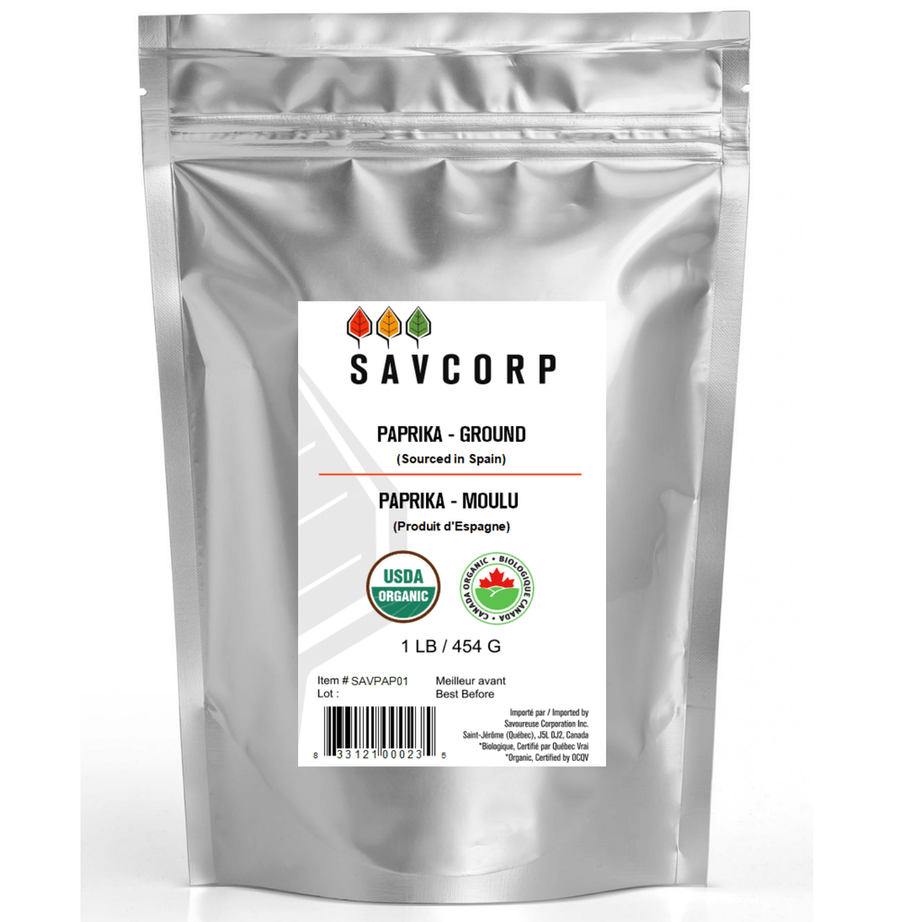 Paprika biologique - Savcorp - Herbes et Épices Biologiques